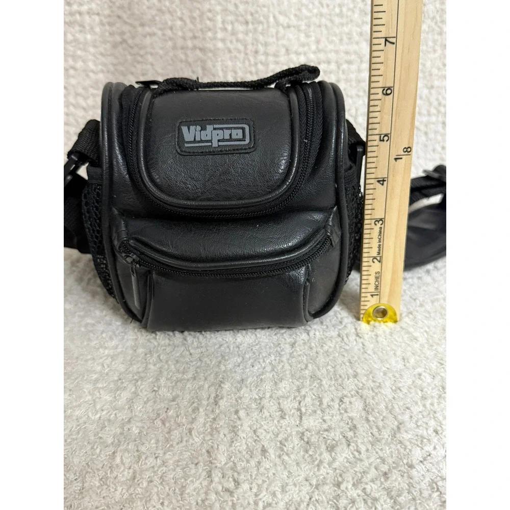 Vidpro Camera‎ Bag Black Leatherette Shoulder Bag Compact Case